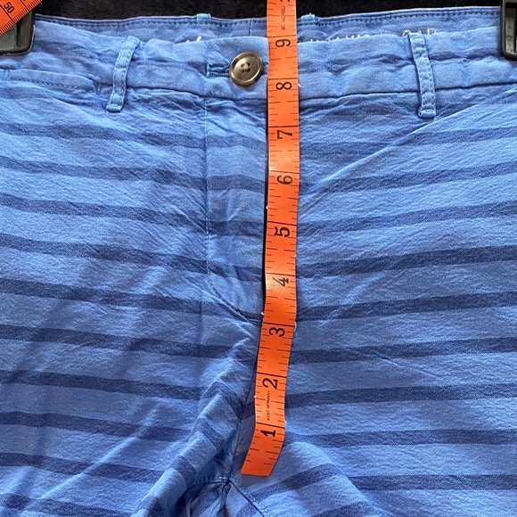 GAP Women's Blue Striped Straight Leg Pants - Picture 6 of 10